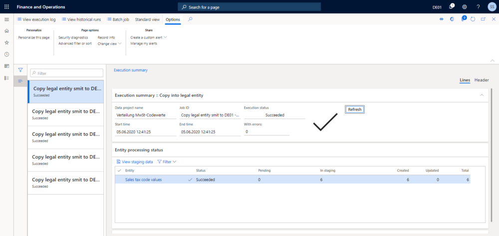 Abbildung der Mehrwertsteuer-Senkung in Dynamics 365 Finance
