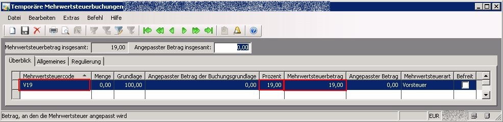 Bug in Dynamics AX 2009 im Bereich MwSt.-Berechnung
